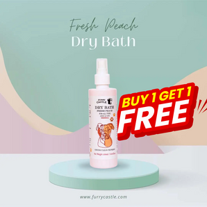 Fresh Peach Pet Dry Bath - 250 ml