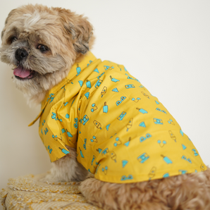 Cool beach print summer Pet shirt